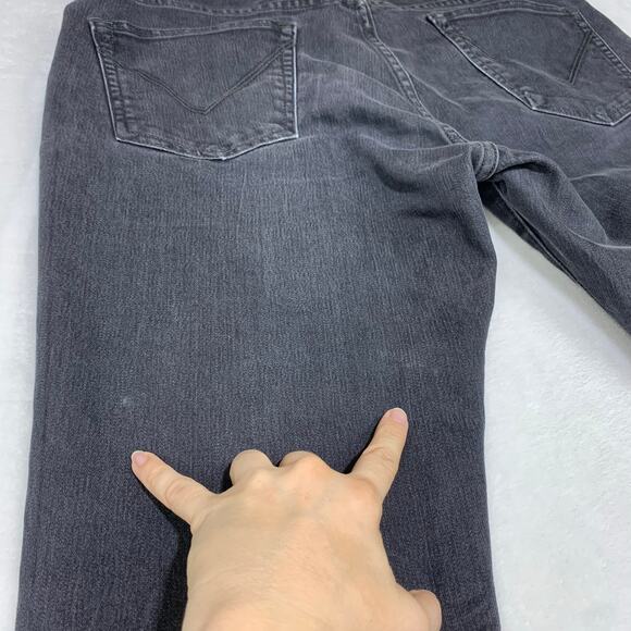 John Varvatos USA Bowery Jeans Mens 33 Black Slim Straight Stretch Meas: 34x32 - Picture 10 of 16